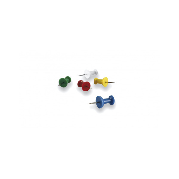 Булавки-гвоздики 23 разноцветные Magnetoplan Pins Memo-holder Assorted Set (111165410)