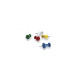 Булавки-гвоздики 23 разноцветные Magnetoplan Pins Memo-holder Assorted Set (111165410)
