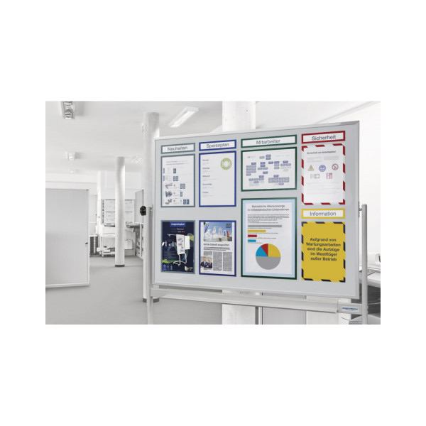 Доска магнитно-маркерная мобильная оборотная 1500x1000 Magnetoplan Design-Whiteboard СС Mobile Rotating (1240890)