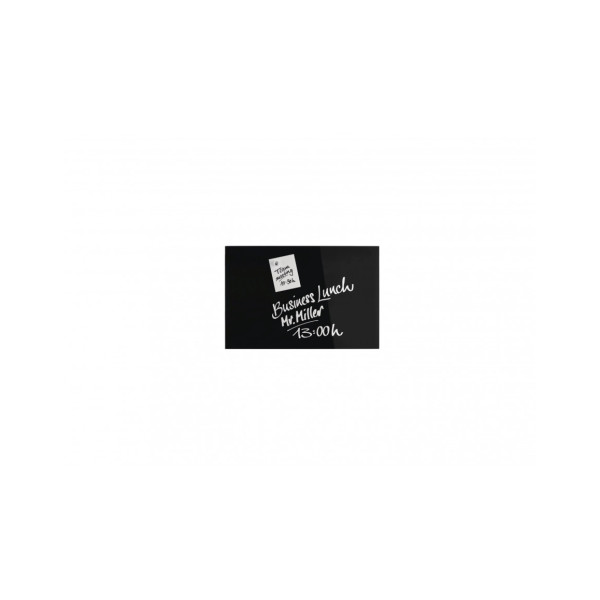 Доска стеклянная магнитно-маркерная 600x400 черная Magnetoplan Glassboard-Black (13402012)