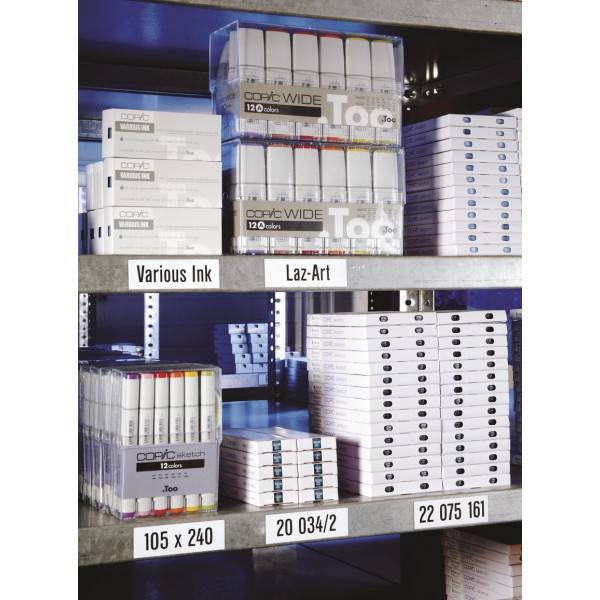 Стикеры магнитные 100x30 белые Magnetoplan Magnetic Labels White Set (1531106)