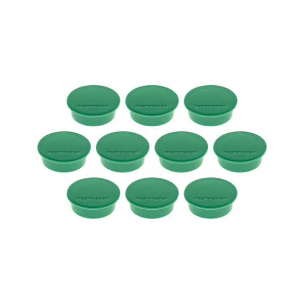 Магниты круглые 40/2.2 зеленые Magnetoplan Discofix Color Green Set (1662005)