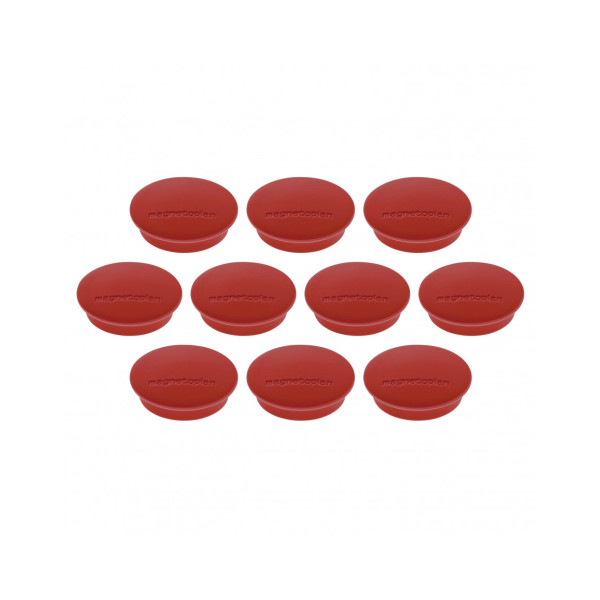 Магниты круглые 34/1.3 красные Magnetoplan Discofix Junior Red Set (1662106)