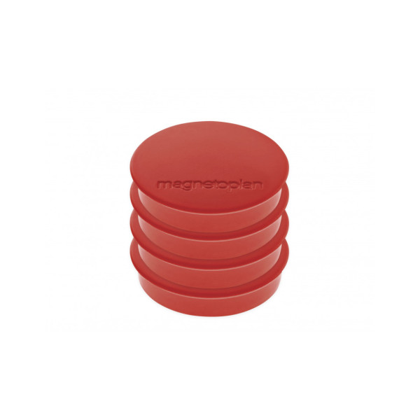 Магниты круглые 30/0.7 блистер красные Magnetoplan Discofix Standard Red Set (16642406)
