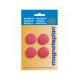 Магниты круглые 30/0.7 блистер красные Magnetoplan Discofix Standard Red Set (16642406)