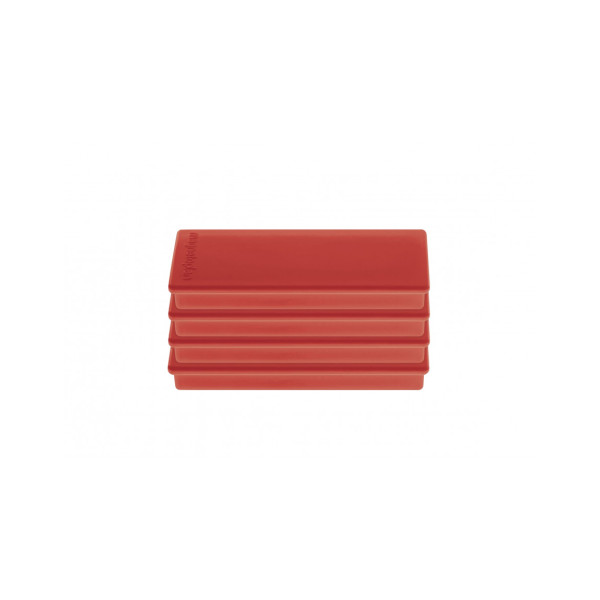Магниты прямоугольные 55x22/1.3 блистер красные Magnetoplan Rechteck Red Set (16651406)