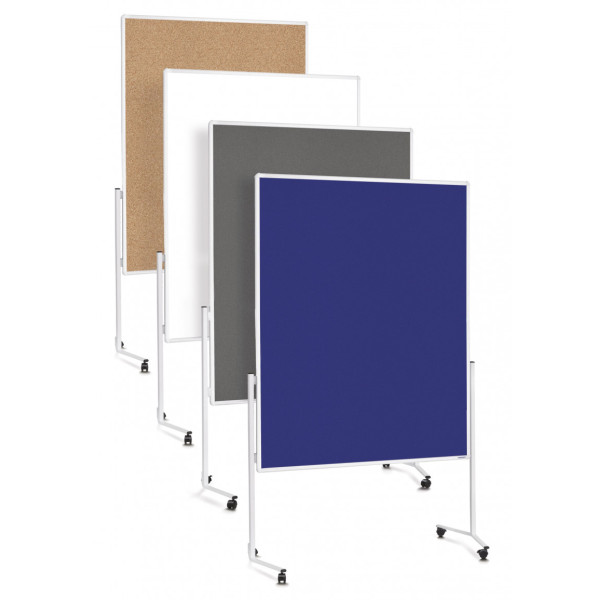 Доска модерационная мобильная 1200x1500 синяя Magnetoplan Seminarboard Mobile Felt-Blue (2111103)