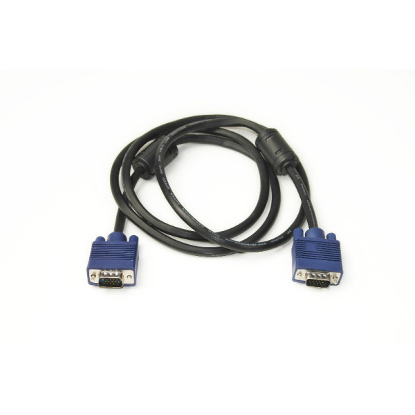 Відеокабель PowerPlant VGA-VGA, 1,5 м, подвійні ферити