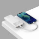 Универсальная мобильная батарея Baseus Bipow 10000mAh, PD 20W, USB-C, 2xUSB QC 3.0 (white)