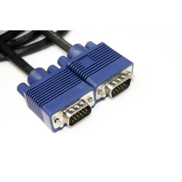 Відеокабель PowerPlant VGA-VGA, 1,5 м, подвійні ферити