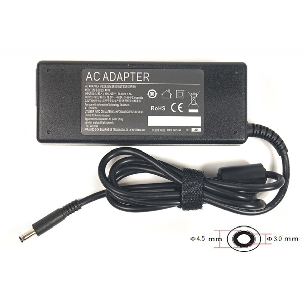 Блок питания для ноутбуков PowerPlant DELL 220V, 19.5V 90W 4.62A (4.5*3.0)