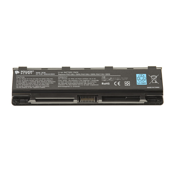 Аккумулятор PowerPlant для ноутбуков TOSHIBA Satellite Pro C70 (TA5109LH, PA5109U) 10.8V 5200mAh