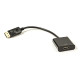 Кабель-перехідник PowerPlant HDMI - DisplayPort, 0,15 м, чорний