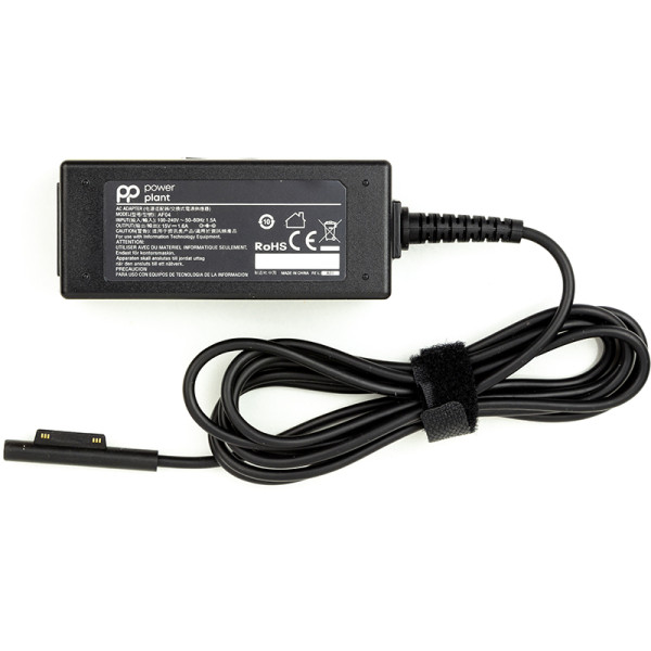 Блок живлення для ноутбуків PowerPlant MICROSOFT 220 В, 15 В, 24 Вт, 1,6 А (MS4)