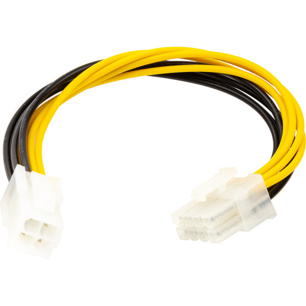 Переходник питания для процесора PowerPlant 4 pin (F) - 8 pin (M) 0.2 м