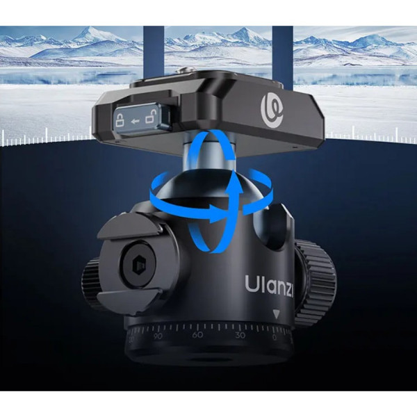 Головка штативная шаровая 360 6кг Uka Ulanzi T100