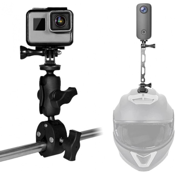 Крепление на мотошлем и на руль для Insta360 GoPro AC Prof BUNDLE-428C-2