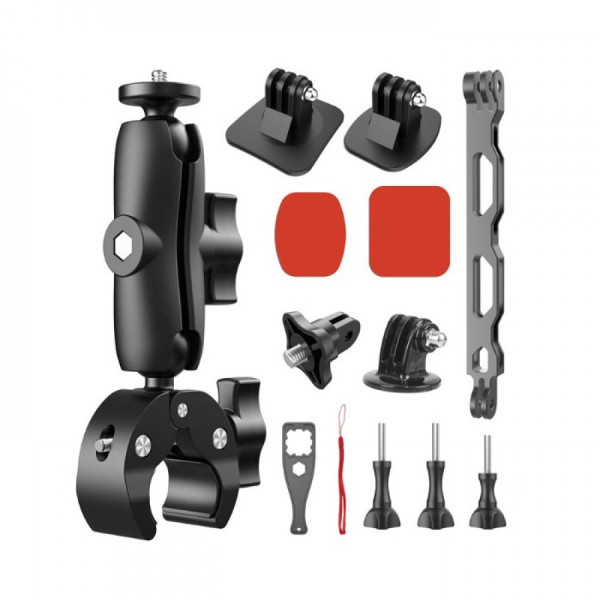 Крепление на мотошлем и на руль для Insta360 GoPro AC Prof BUNDLE-428C-2