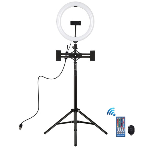 Кільцеве світло зі стійкою Puluz PKT3055B RGBW 26см (20W)