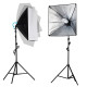 Набор постоянного света Visico Mikrosat FL-EB6060-2 Double Kit