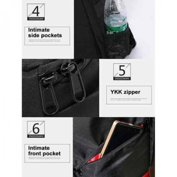 Рюкзак Indepman DCA-0066P black/purple