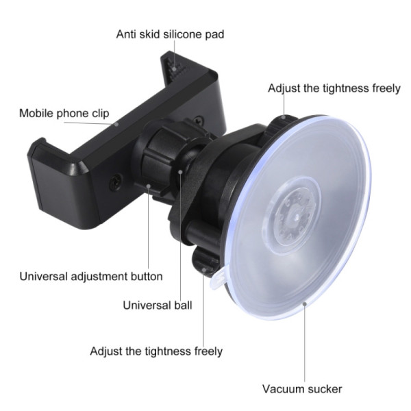 Держатель для смартфону з присоскою Puluz PU537B