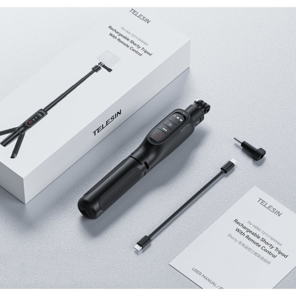 Монопод повербанк для экшн-камеры 45см 5000мАч Telesin S1-CSS-01-TGP