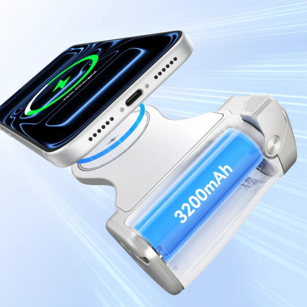 Держатель с беспроводной зарядкой для iPhone ручка для съемки Magnetic Pro Telesin P5-MP-003WH