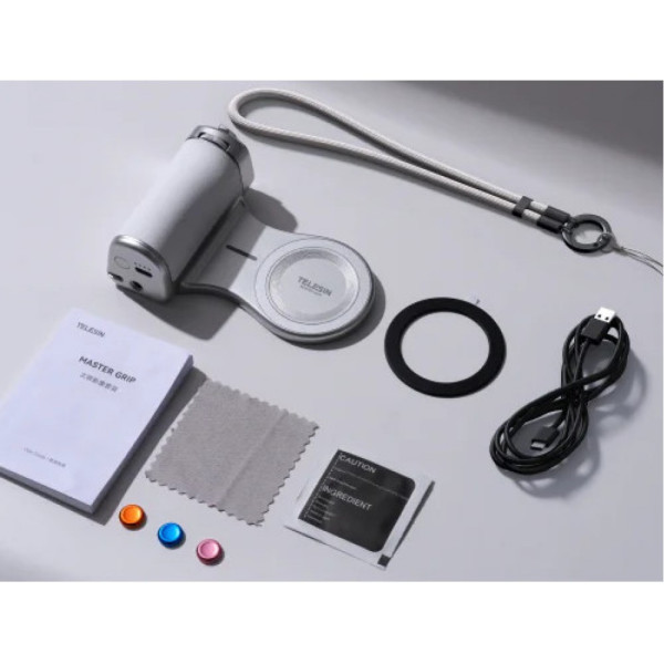 Держатель с беспроводной зарядкой для iPhone ручка для съемки Magnetic Pro Telesin P5-MP-003WH