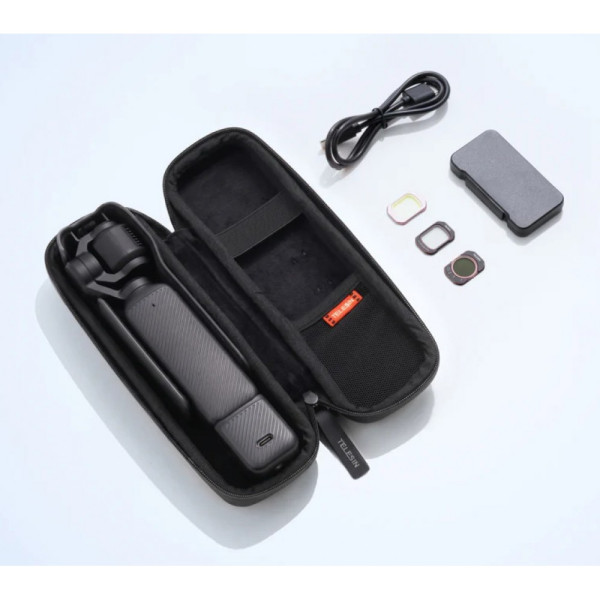 Кейс DJI Osmo Pocket 4/3 ударопрочный DisAdv Telesin S6-PRC-26BK-TDJ