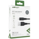 Кабель ACEFAST C3-01 USB до iP 2.4 A, 1.2 м, TPE, TPE конектори, чорний