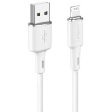 Кабель ACEFAST C2-02 USB до iP 2,4 А, 1,2 м, силікон, цинкові роз'єми, білий