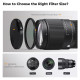 Светофильтр K&F Concept Black Mist 1/4 + CPL 2-в-1 82 мм Nano-Xcel (KF01.3233V2)