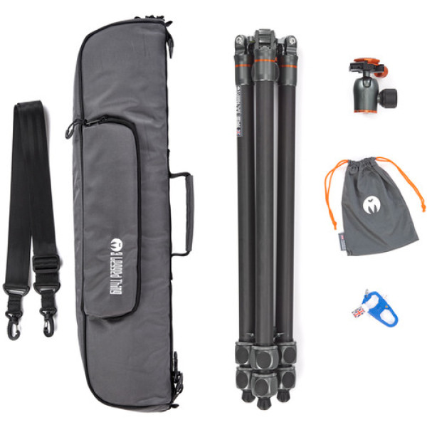 Штатив 3 LEGGED THING Winston 2.0 Grey Карбоновый, 3 секции, шаровая голова AirHed Pro и чехол в комплекте (WINSTONKITGREY2)