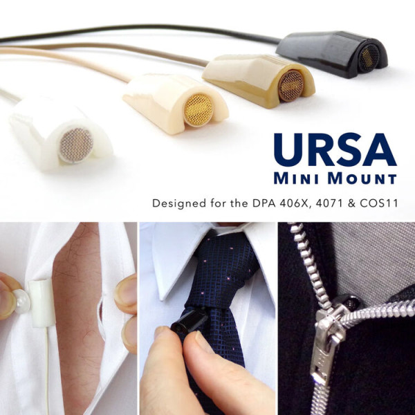 Крепление для петличного микрофона URSA Straps MiniMount для DPA 4060, белое (U-MM-60-WHT)