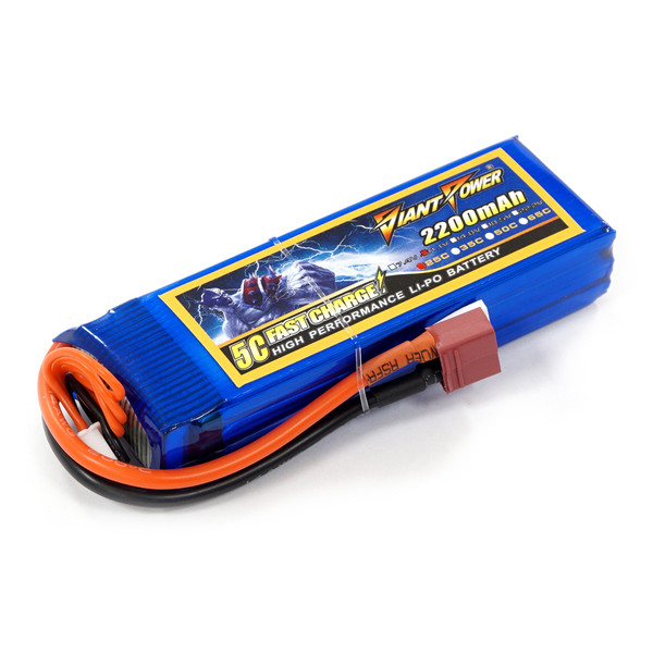 Акумулятор для страйкболу Giant Power (Dinogy) Li-Pol 2200 мАч 11,1 В 102x34x24 мм T-Plug 25C
