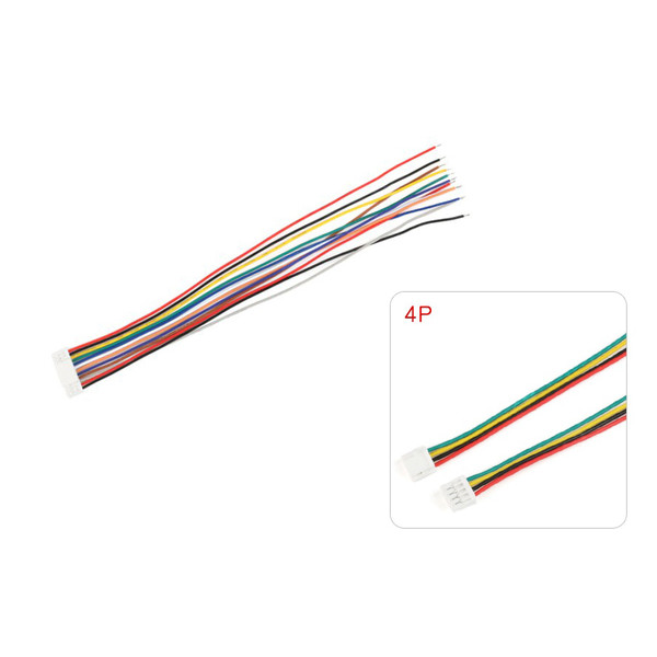 Кабель 15см с одним коннектором Micro JST GH 1.25мм F (4 pin)