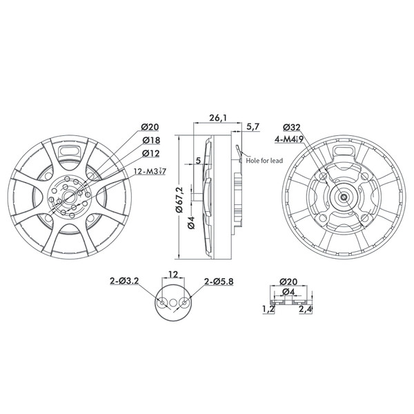 Мотор T-Motor Antigravity MN6007 II KV320 6S для мультикоптеров