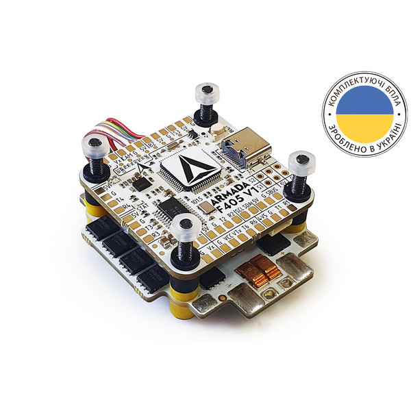 Полетный стек для квадрокоптера ARMADA F405 V1 65A AM32 3-6s (комбо контроллер и регулятор)