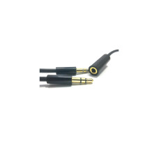 Кабель мультимедийный Jack 3.5mm мама/2xJack 3.5mm папа 1.5m Power Plant (DV00DV4057)