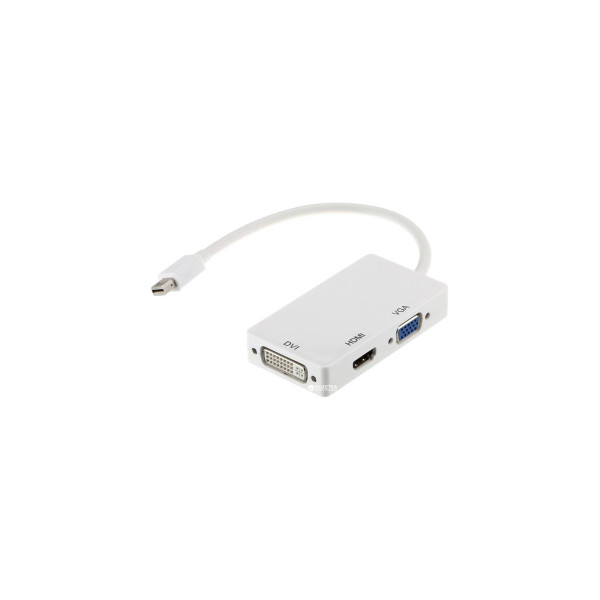 Порт-реплікатор Power Plant mini Display Port — HDMI, DVI, VGA (3 в 1) (CA910946)