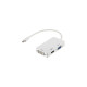 Порт-реплікатор Power Plant mini Display Port — HDMI, DVI, VGA (3 в 1) (CA910946)