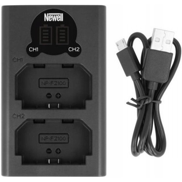 Двоканальное зарядное устройство Newell DL-USB-C для NP-FZ100 (NL1965)