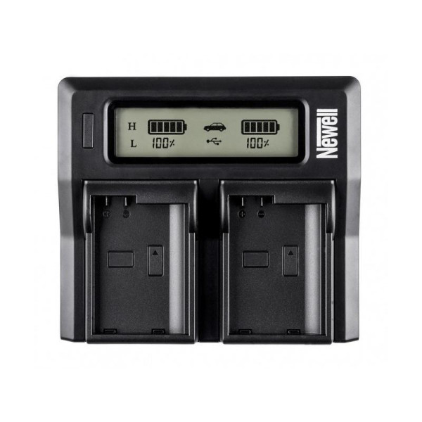 Двухканальное зарядное устройство Newell DC-LCD two-channel charger for NP-FP, NP-FH, NP-FV (NL0231)
