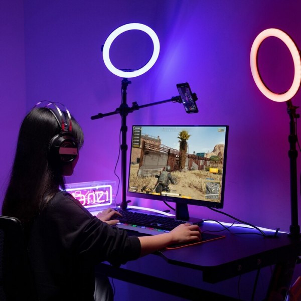 Кольцевая лампа RGB настольная 82см Ulanzi Vijim K16