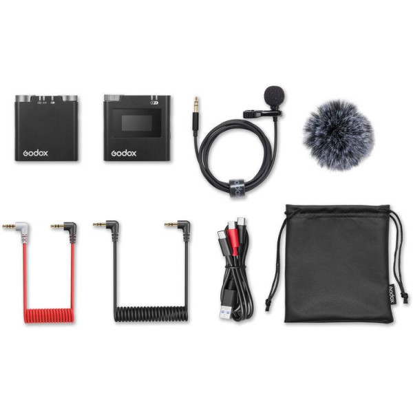 Микрофонная система Godox Virso M1 Wireless Microphone System для Cameras and Smartphones (2.4 GHz)