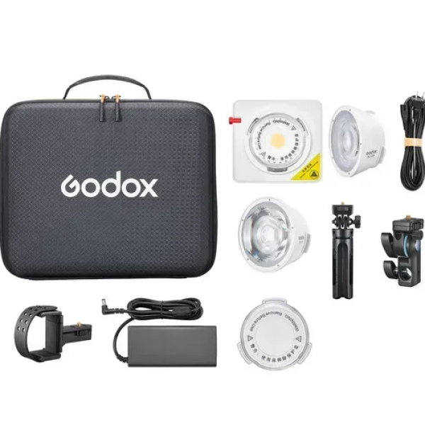 LED свет Godox ML100Bi K1 с держателем для павербанка и линзой 36° (Bi-Color) (ML100Bi K1)