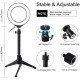 Кольцевая USB RGBW LED лампа Puluz PKT3049B 4.7" + настольный штатив