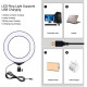 Кольцевая USB RGBW LED лампа Puluz PKT3049B 4.7" + настольный штатив