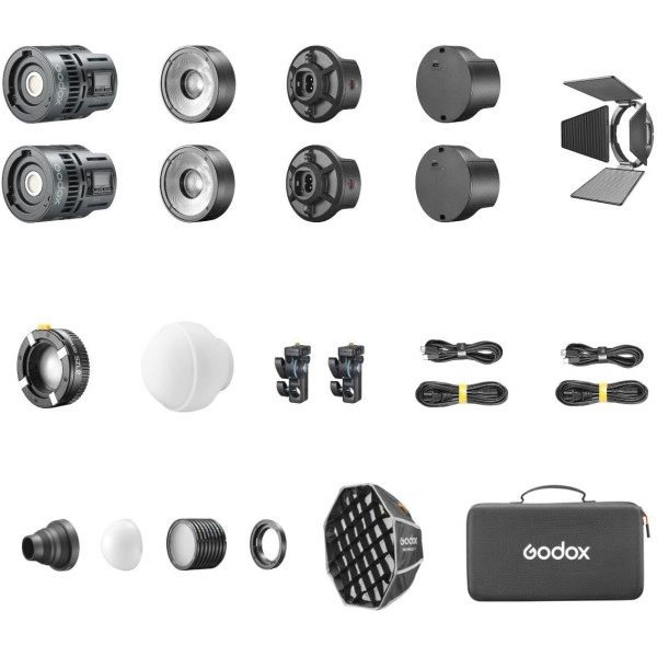 Світло Godox Litemons RS60Bi Bi-Color LED Monolight (2-Light Kit) (RS60BI 2K)